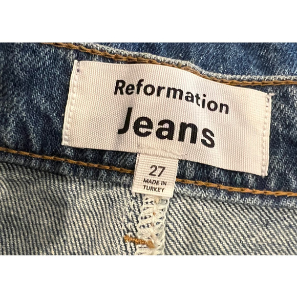 Reformation Tazz Denim Maxi Skirt Size 27 - Picture 4 of 8